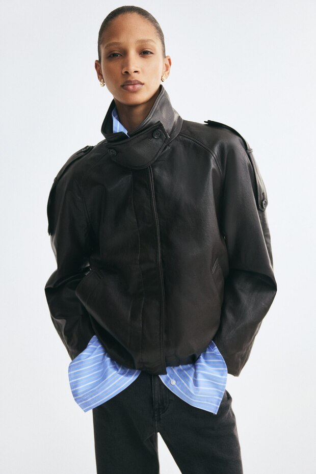 Kaplamalı Oversize Ceket