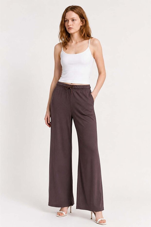 Modal wide jogger pants