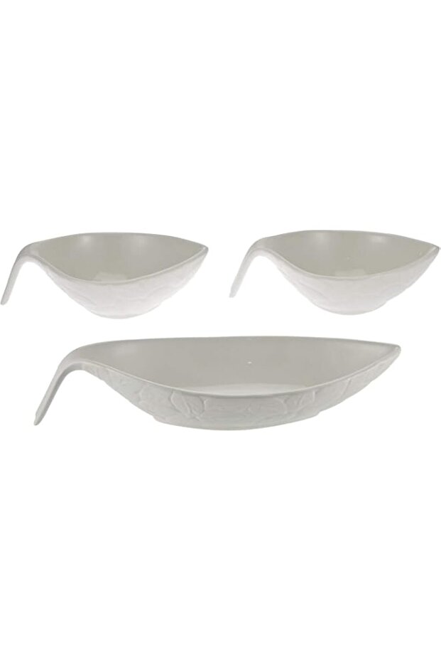 Symphony Nature Serving Bowls Set 3, 34cm, 23cm ES3844,White