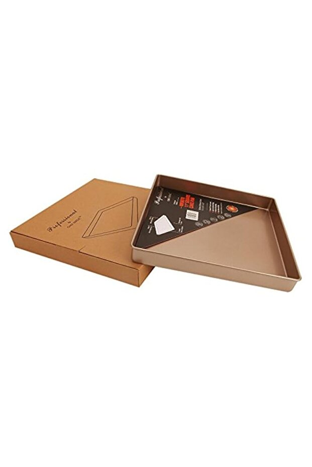CHEFMADE Chef Made Non-Stick Square Cake Pan, 11" L x 11" W, Champagne