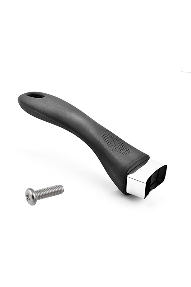 YelaJoy Bakelite Pot Handle (Black) - Scald-Proof Long Replacement Grip, Removable with Screw for Pot Lids/Sauce Pans/Skillets