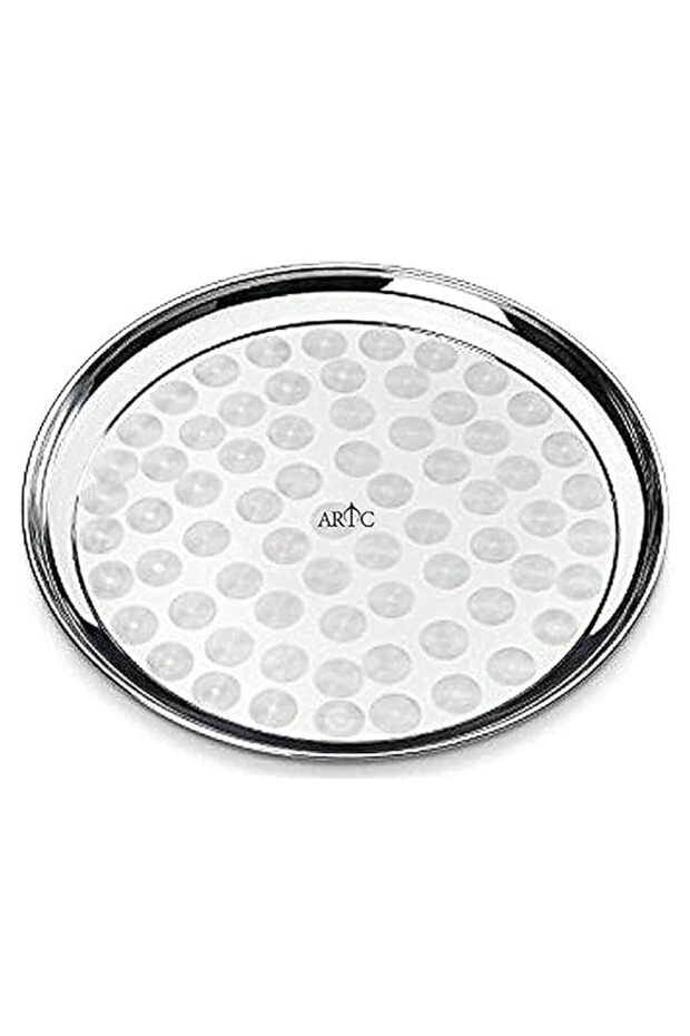 ARTC Stainless Steel Serving Tray Round Tray 55cm
