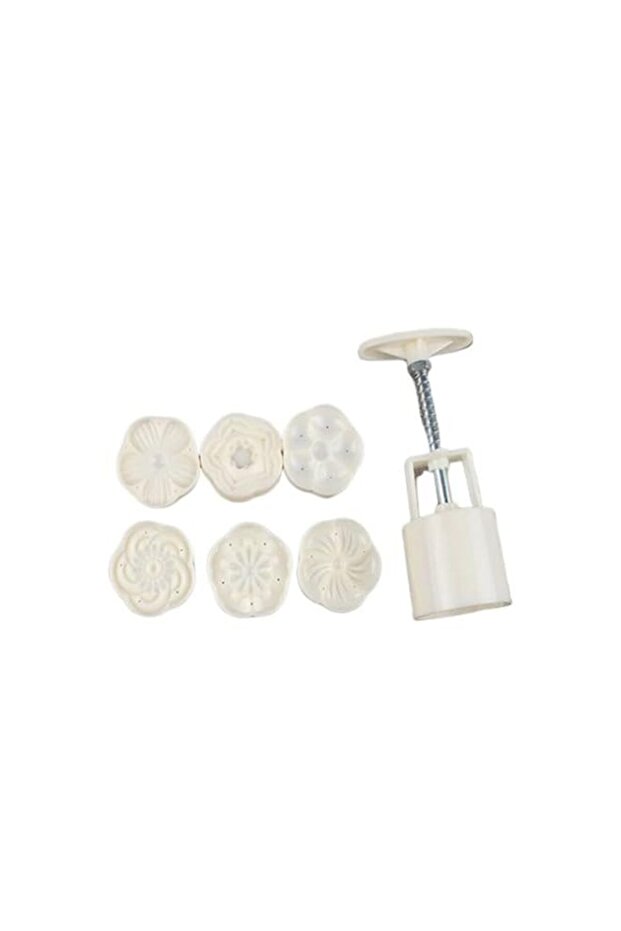 Mooncake Shape Cake Baking Mold White