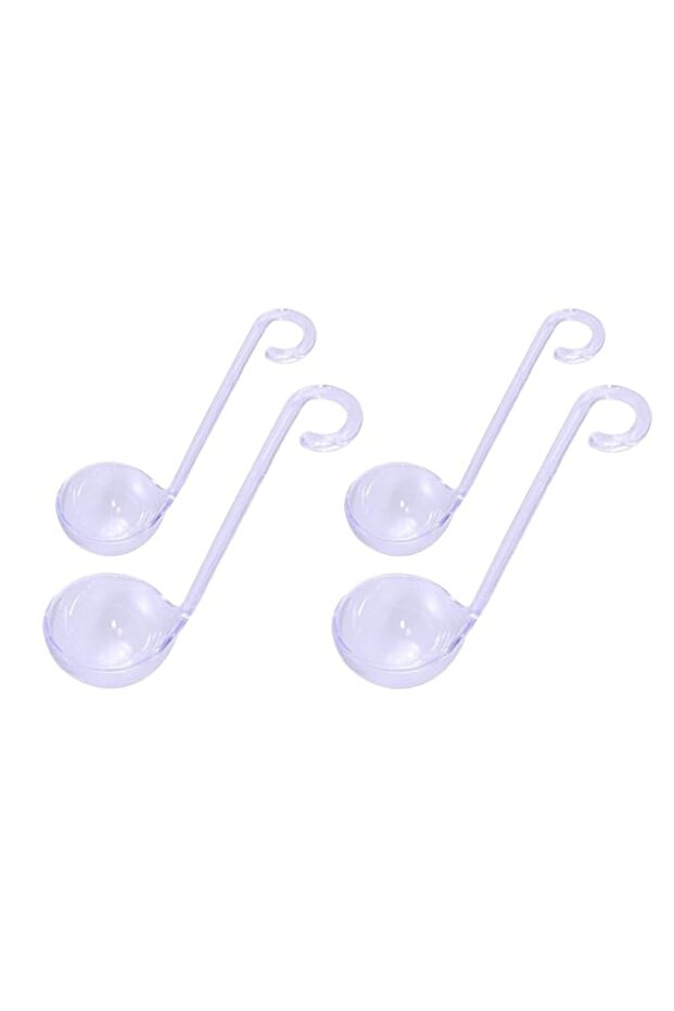 Chef Craft Plastic Mini Ladles in 2 Sizes, Set of 4, Clear