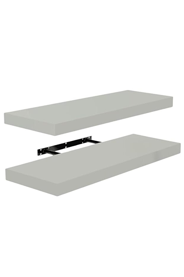 FEELINGS Wall Shelf, Floating Rectangular, 100cm (GREY)