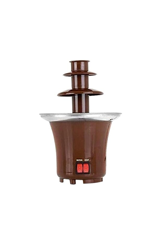 3 Tier Mini Chocolate Fountain B07Ndnnx9G Brown/Silver