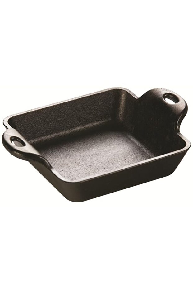 Lodge Cast Iron Square Mini, 0.30 L USA Black 10 ounce HMSS