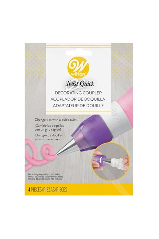 Wilton 411-7367 quick twist coupler system, white