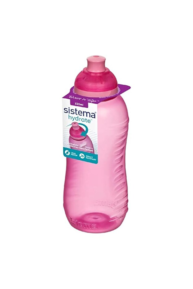 Sistema 330Ml Squeeze Bottle Pink, 0780