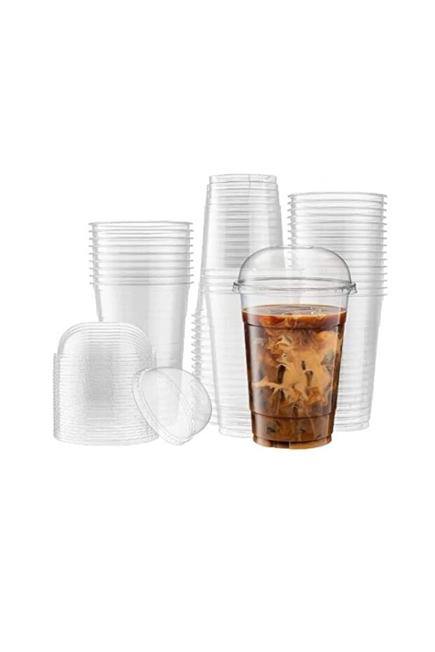 Kutis 100 Pieces Multi Purpose Disposable Thickened Transparent Plastic Cup