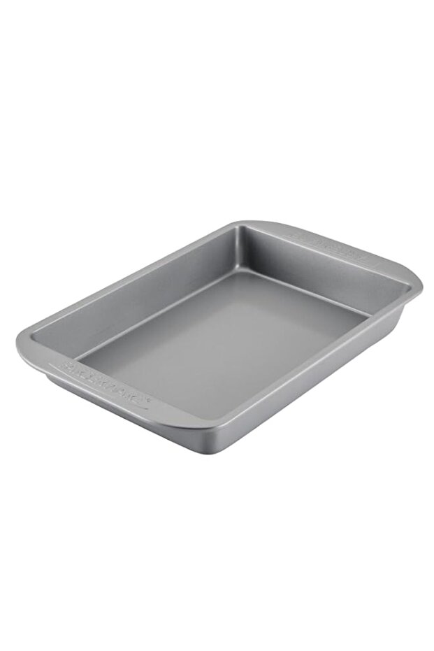 Farberware Nonstick Bakeware Baking Pan/Nonstick Cake Pan, Rectangle - 9 Inch x 13 Inch, Gray