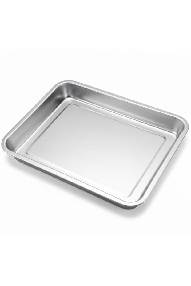 Stainless Steel Oven Tray, Rectangular Baking and Serving Tray (45X35X4.8)
