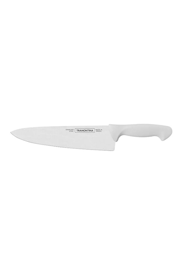 Tramontina Premium 10 Inches Chef Knife with Stainless Steel Blade and White Polypropylene Handle