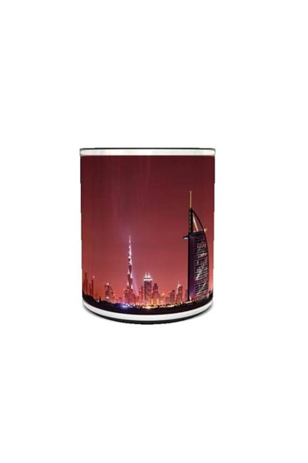 imPRESS Color Changing Heat Sensitive Coffee Mug with Dubai Skyline Design