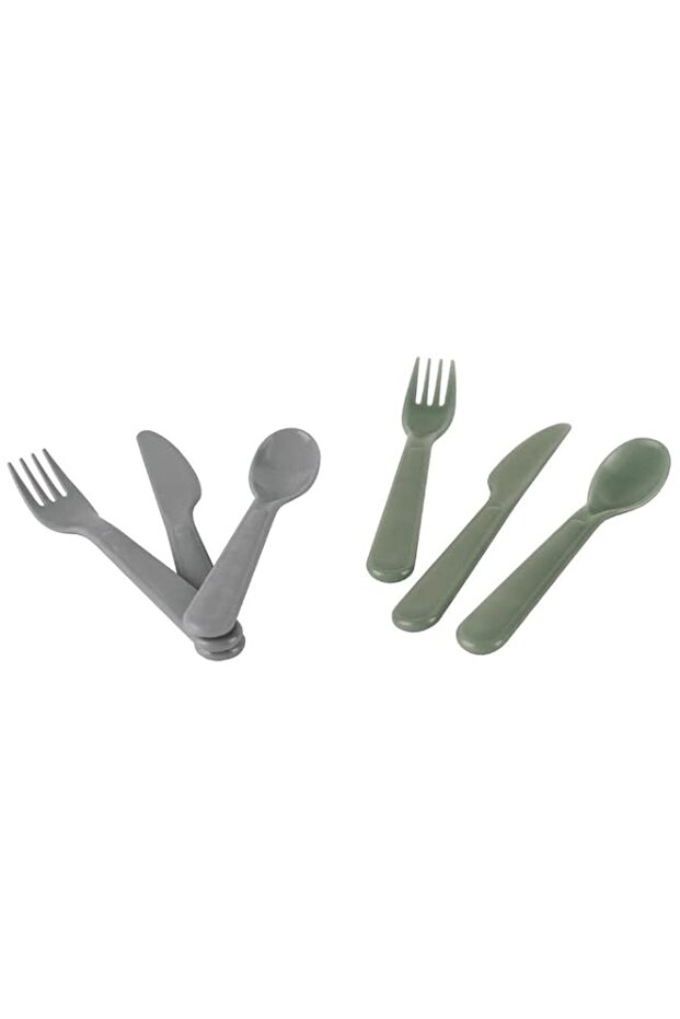 Dantoy - Tiny Biobased Cutlery Set - Mocca & Dark (6251)