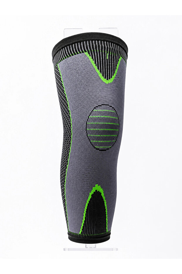 Ergonomic Long Sports Knee Brace Full-Length Compression Support with Stretchy Fabric