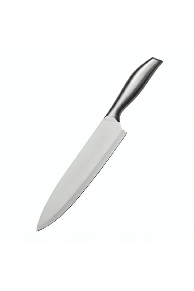 Stainless Steel Knife With Matching Handle, Chef'S Knife, Sharp Stainless Steel Knife, Non-Stick Silver (1 Piece)