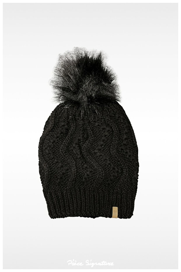 Winter, Knitted Solid Color Ski Beanie for Women