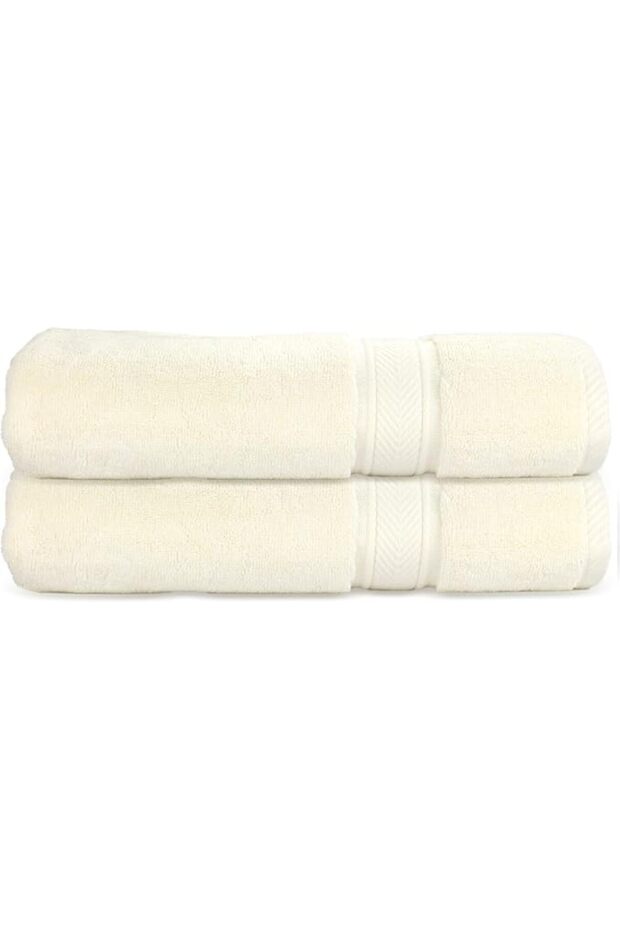 650 Gsm 100% Cotton Terry Fabric Double Layered Hand Towel Set with Loop End Edges