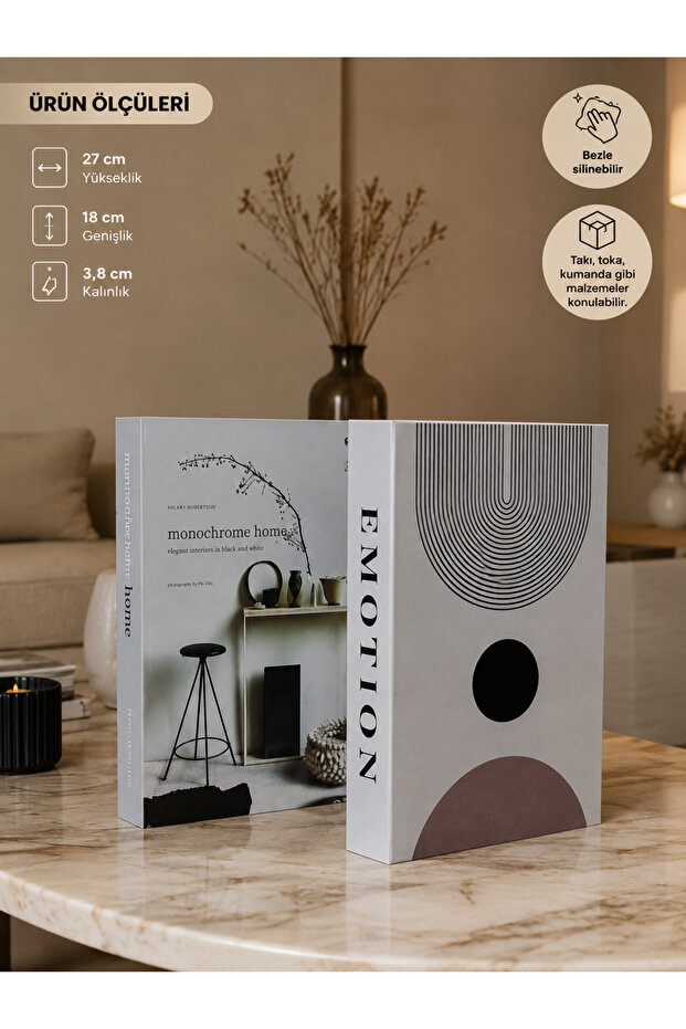 Decorative Book Box Set of 2