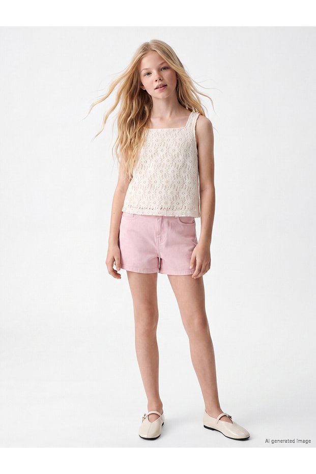Lcw Kids Pink Girls' Shorts