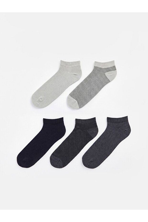 Esvab • Modern & Distinctive Embroidered Men's Bootie Socks 5-Pack