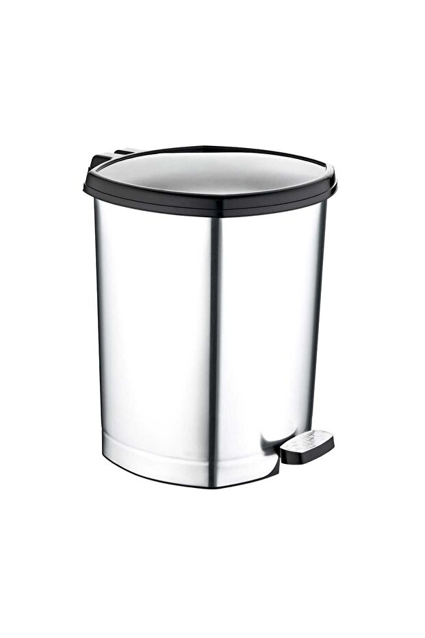 Ozer 50L Metallic Plastic Pedal Bin
