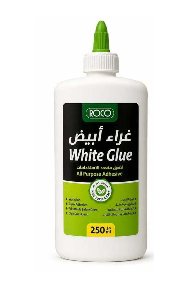 غراء سائل متعدد الاستخدامات 250 مل، لاصق قوي، شفاف، سريع الجفاف، غير سام للمدرسة والمكتب والحرف اليدوية