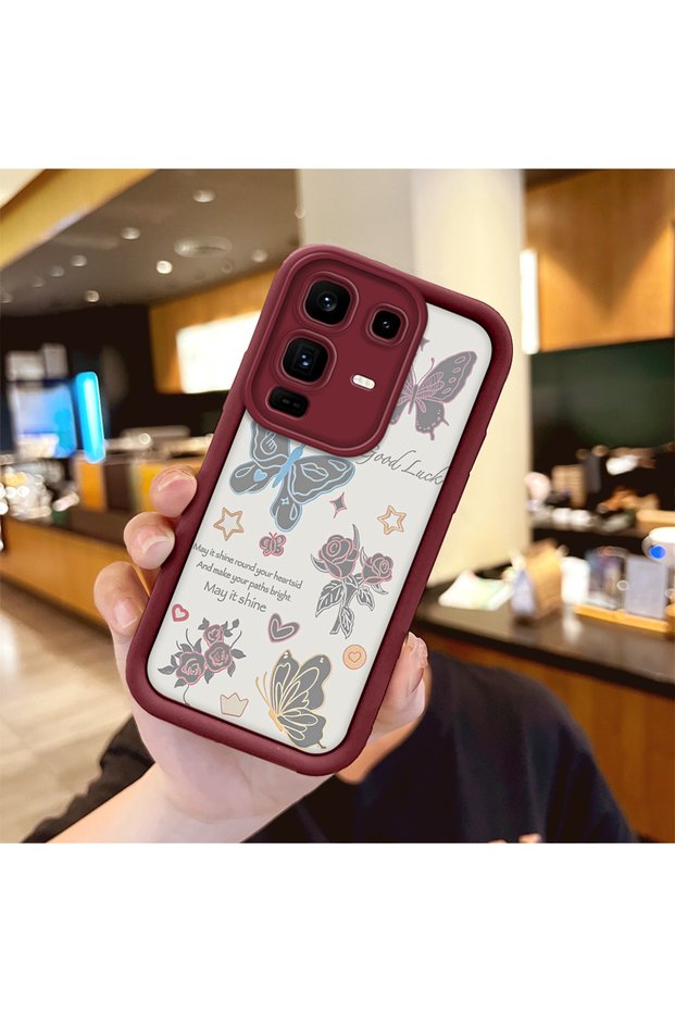 Infinix Note 50 Pro Plus Compatible Case Camera Protector Heart Pattern Claret Red Beloved Couple Silicone Phone Case