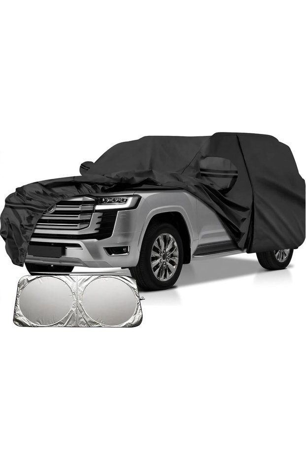 6-layer Luxury SUV Car Cover for Toyota Land Cruiser 300 Series LC300 (2021–2026) – Waterproof, Windproof, UV Protection – All-Weather Outdoor/Indoor Fit with Zipper Access