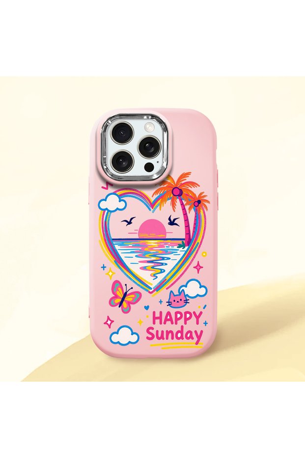 حافظة متوافقة مع هاتف iPhone 15 Pro Max، حافظة حماية للكاميرا، حافظة هاتف من السيليكون بنمط قلب وردي للزوجين