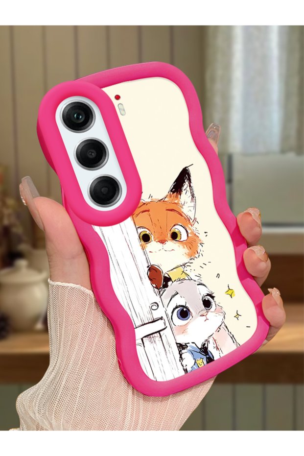 Tecno Camon 40 Compatible Case Camera Protective Red Silicone Couple Phone Case Cartoon Pattern