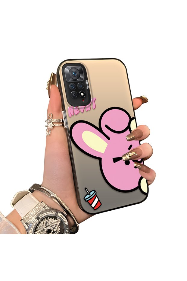 Xiaomi Redmi Note 12 Pro 4g Compatible Hard Acrylic Back Silicone Edge Lens Protection Double Case