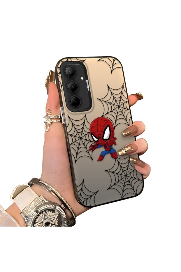 Samsung Galaxy A35 Compatible Hard Acrylic Back Silicone Edge Lens Protection Double Case