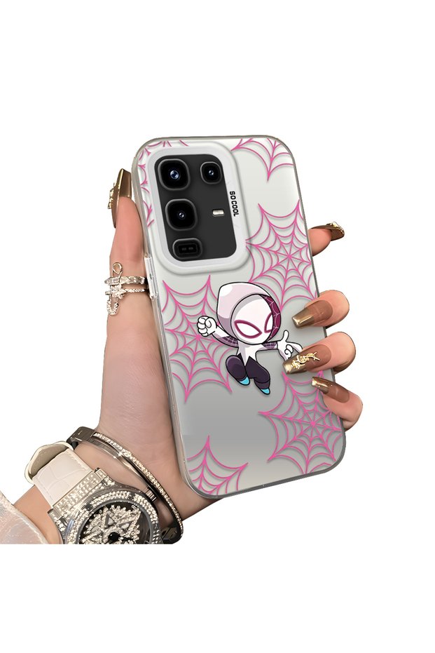 Infinix Note 50 Compatible Hard Acrylic Back Silicone Edge Lens Protection Double Case