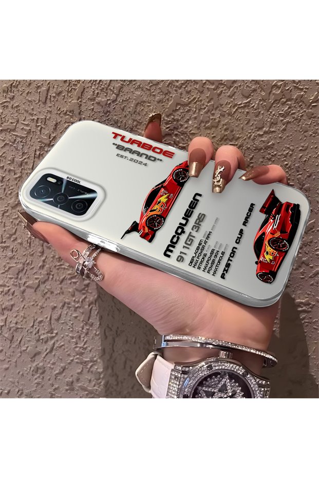 Oppo A55 4g Compatible Daily Use Compatible Trend Racing Car Case, Protective Cover