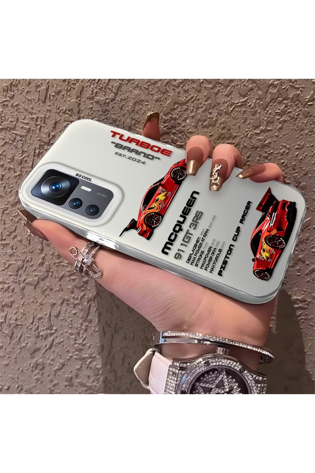 Mi 12T/12T Pro Compatible Daily Use Compatible Trend Racing Car Case, Protective Cover