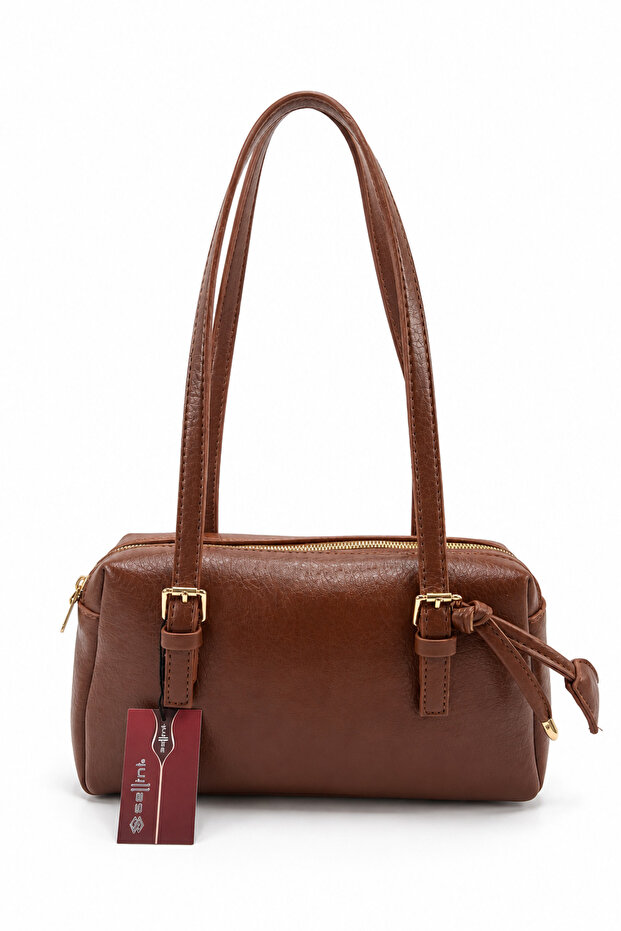Viona Women's Brown Long Strap Daily Hand and Shoulder Bag