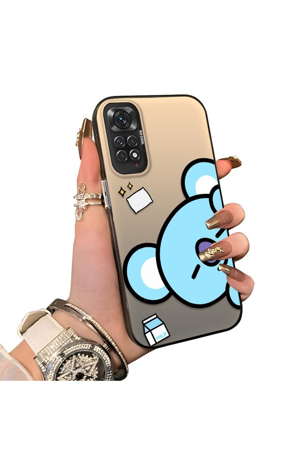 Xiaomi Redmi Note 11/Note 11S Compatible Hard Acrylic Back Silicone Edge Lens Protection Double Case