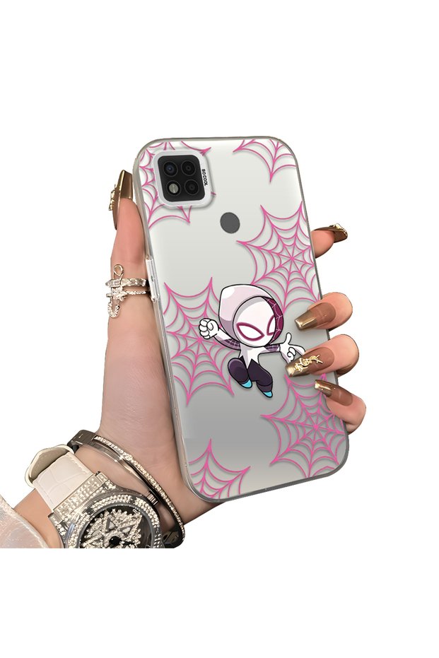 Xiaomi Poco C31 Compatible Hard Acrylic Back Silicone Edge Lens Protection Double Case