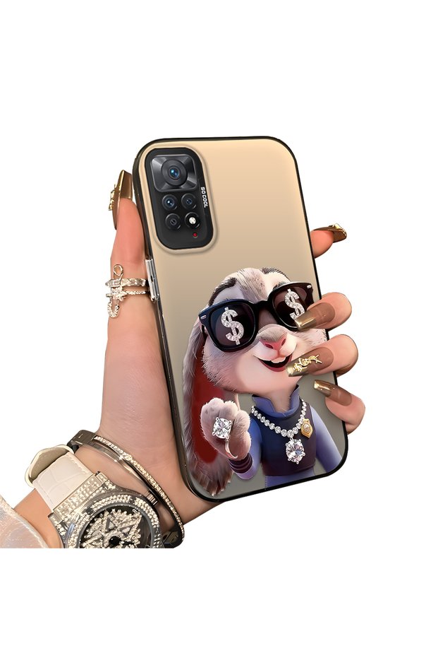 Xiaomi Redmi Note 11 Pro 4G/5G Compatible Hard Acrylic Back Silicone Edge Lens Protection Double Case
