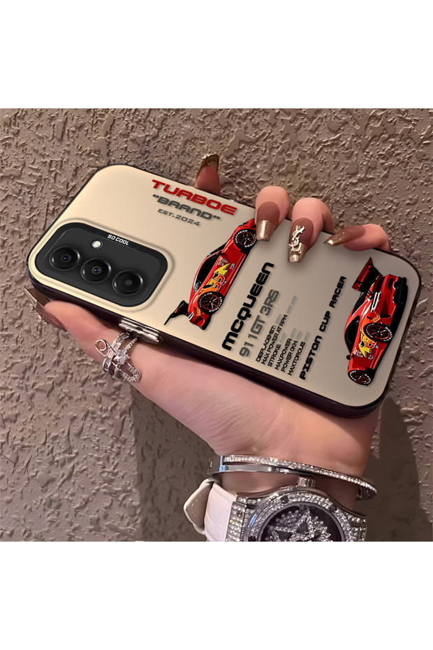 Samsung Galaxy A16 4G/5G Compatible Daily Use Compatible Trend Racing Car Case, Protective Cover