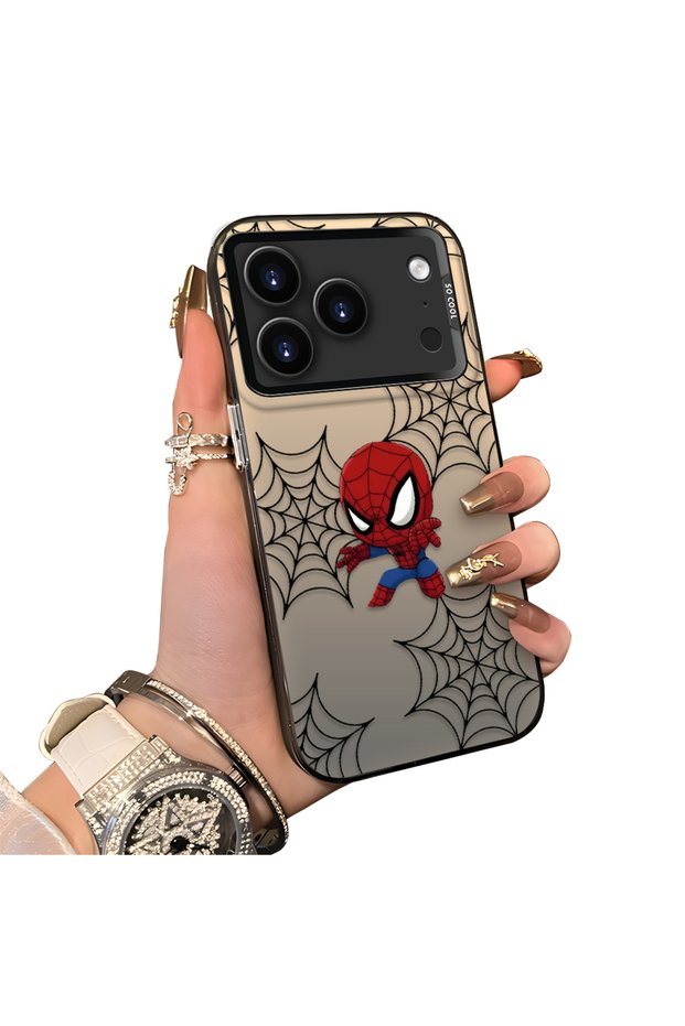 iPhone 17 Pro Max/18 Pro Max Compatible Hard Acrylic Back Silicone Edge Lens Protection Dual Case