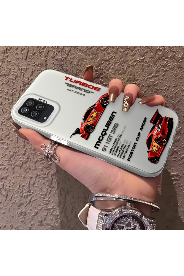 Samsung Galaxy A12/M12 Compatible Daily Use Compatible Trend Racing Car Case, Protective Cover