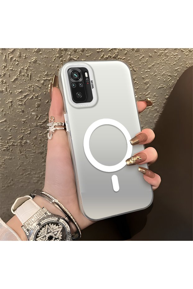 Poco M5S Compatible Minimal Printed Ring Appearance Hard Case, Does Not Have Magnetic Features