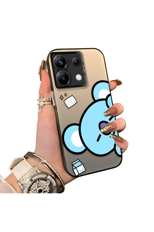 Xiaomi Redmi Note 13 Pro 5g Compatible Hard Acrylic Back Silicone Edge Lens Protection Double Case