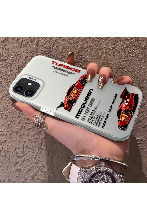 iPhone 12 Mini Compatible Daily Use Compatible Trend Racing Car Case, Protective Cover