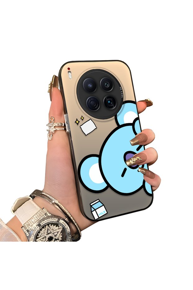 Tecno Camon 40 Premier Compatible Hard Acrylic Back Silicone Edge Lens Protection Dual Case