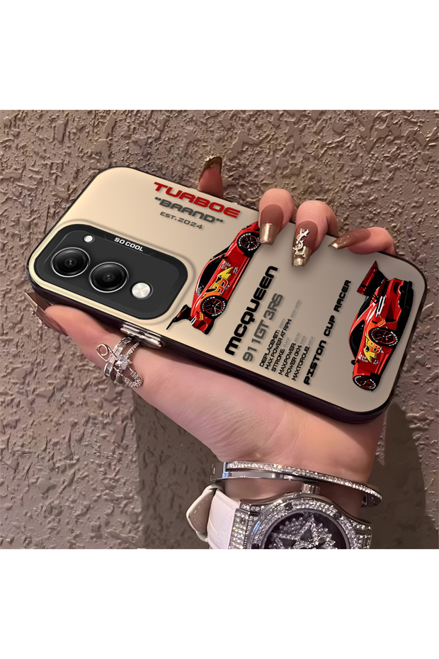 Vivo Y19/Y19S 5G/Y19E Compatible Daily Use Compatible Trend Racing Car Case, Protective Cover