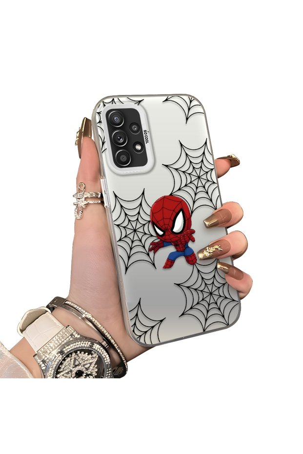 Samsung Galaxy A52/A52S Compatible Hard Acrylic Back Silicone Edge Lens Protection Double Case
